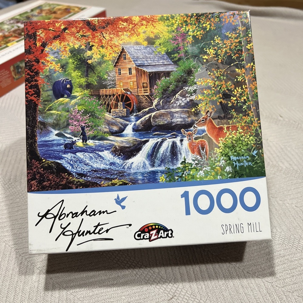 Spring Mill Abraham Hunter 1000 pc 27" X 20" Jigsaw Puzzle Cra-Z-Art